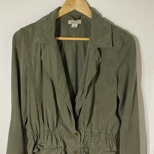 Lucky Brand Womens Jacket Green Utility Boho Size Small